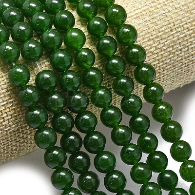 Natural Malaysia Jade Beads Strands G-L645-C01-8mm-05-1