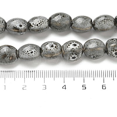 Handmade Porcelain Beads Strands PORC-B002-09-1