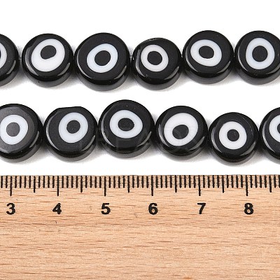 Handmade Evil Eye Lampwork Beads LAMP-C028-02G-1