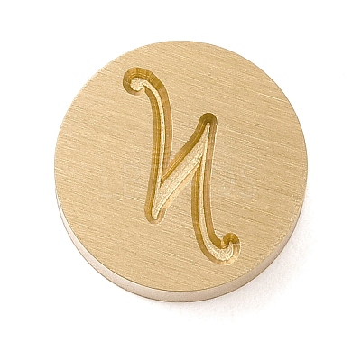 Golden Tone Brass Letter Stamps KK-R005-01N-1