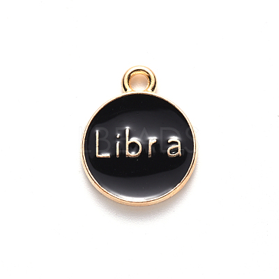 Alloy Enamel Pendants ENAM-S124-01A-08K-1