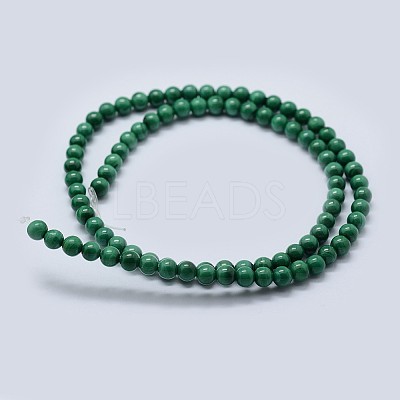 Natural Malachite Beads Strands G-F571-27AB1-12mm-1