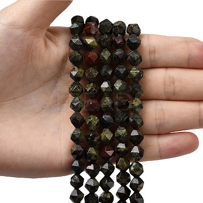 Natural Dragon Blood Beads Strands G-Z119-A17-02-1