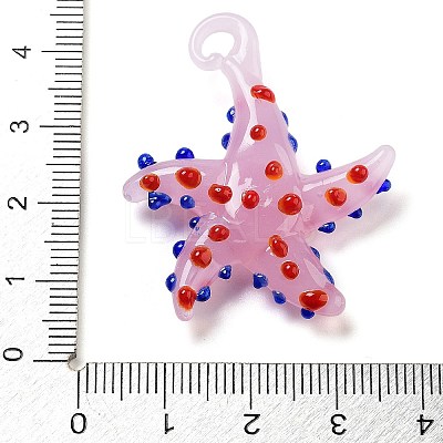 Handmade Lampwork Pendants X-LAMP-A004-05G-1