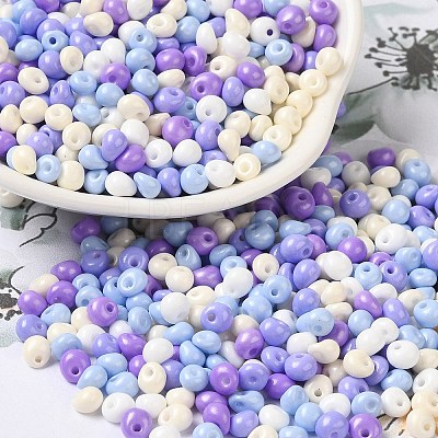 6/0 Opaque Baking Paint Glass Seed Beads X1-SEED-M012-02A-29-1