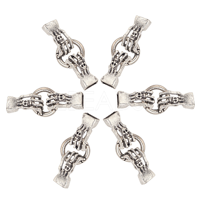 6 Sets Alloy Spring Gate Rings FIND-AR0003-14-1