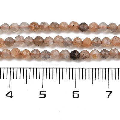 Natural Multi-Moonstone Beads Strands G-L597-C06-01-1