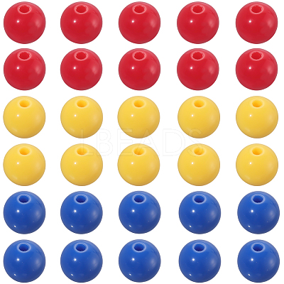 Opaque Acrylic Beads SACR-PA0001-04B-02-1