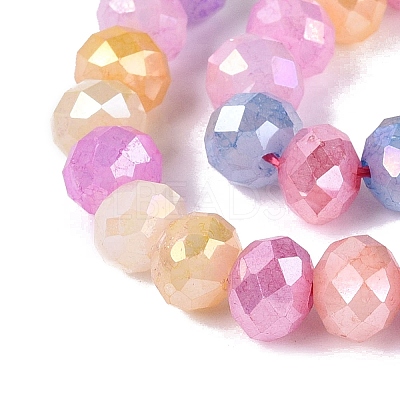 Electroplate Glass Beads Strands EGLA-N027-01A-01-1