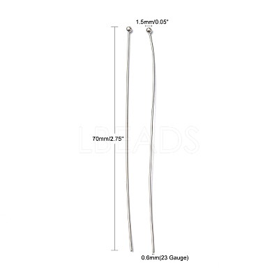 Brass Ball Head Pins X-RP0.6x70mm-1
