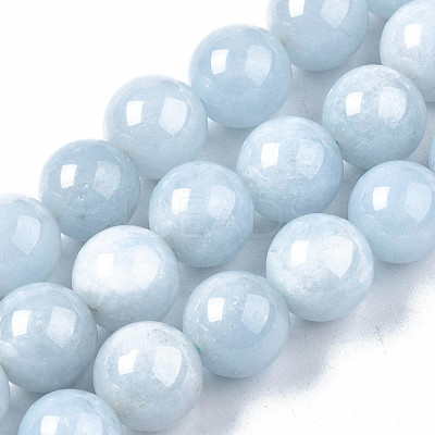 Natural Chalcedony Beads Strands X-G-S333-10mm-004-1
