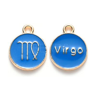 Alloy Enamel Pendants X-ENAM-S124-01A-02B-1