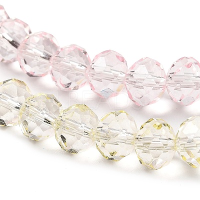 Transparent Painted Glass Beads Strands X1-DGLA-A034-T8mm-A25-1