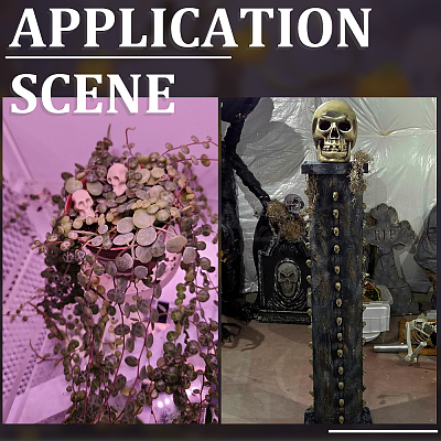 120Pcs Mini Resin Skull Display Decorations FIND-SP0005-58B-1