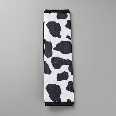 Cow Pattern Nylon Car Safety Belt Cover AJEW-WH20006-70B-1