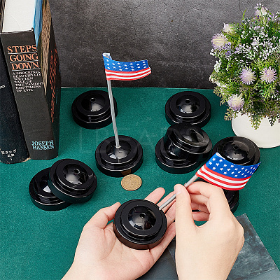 Plastic Mini Flag Stands AJEW-WH0348-103-1