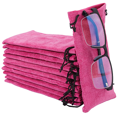 12Pcs Velvet Glasses Storage Drawstring Bag ABAG-BBC0001-16B-1