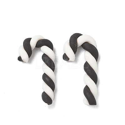 Christmas Candy Cane Handmade Polymer Clay Beads CLAY-P005-03A-01-1