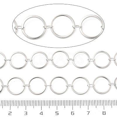 304 Stainless Steel Ring Link Chains CHS-G044-05P-06-1