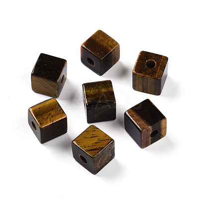 Natural Tiger Eye European Beads G-N345-07A-02-1
