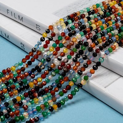 Natural Agate Beads Strands X-G-A129-3mm-A06-1