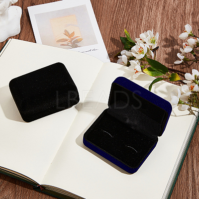2Pcs 2 Colors Velvet Gift Storage Boxes CON-BBC0001-26-1