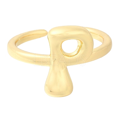 Rack Plating Brass Open Cuff Rings RJEW-S394-01G-P-1
