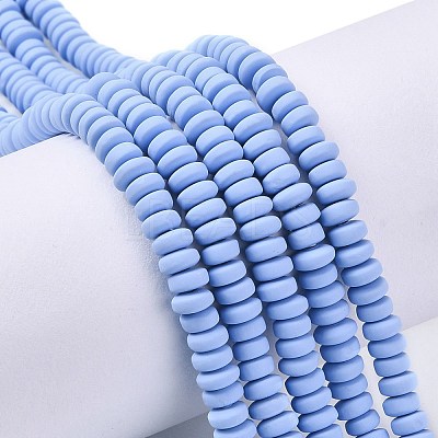 Handmade Polymer Clay Beads Strands X-CLAY-N008-008-92-1