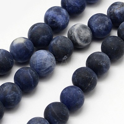 Natural Sodalite Beads Strands G-D682-4mm-1