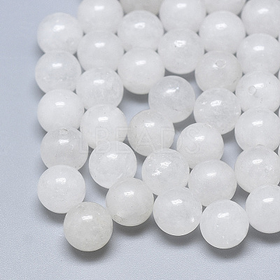 Natural White Jade Beads G-T122-25A-10-1