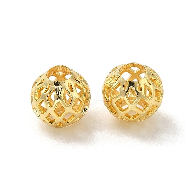 Brass Hollow Spacer Beads KK-P249-03D-G-1