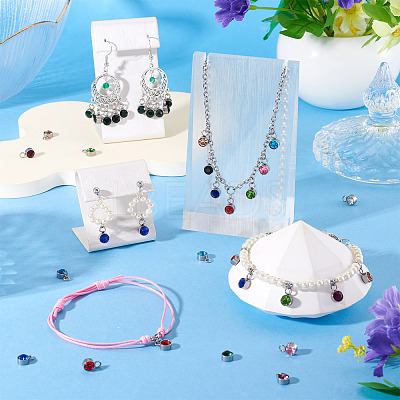 10Pcs Glass Rhinestone Charms STAS-TA0003-26I-1
