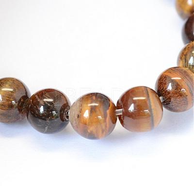 Grade AB Natural Tiger Eye Round Bead Strands G-E334-6mm-17-1