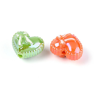 UV Plating Opaque Acrylic Beads OACR-N153-10-1