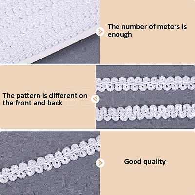 Polyester Braided Lace Trim OCOR-WH20018-22E-1