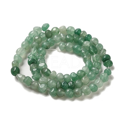 Natural Green Aventurine Beads Strands G-D081-A09-1