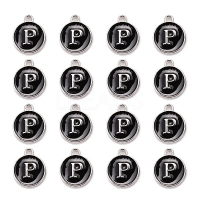 Platinum Plated Alloy Charms ENAM-S118-02P-P-1