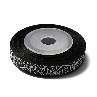 5 Yards Halloween Printed Polyester Grosgrain Ribbon OCOR-WH0047-95C-02-1