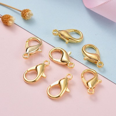 Zinc Alloy Lobster Claw Clasps X-E106-G-1