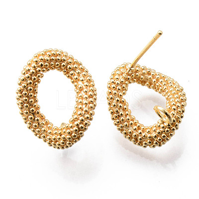 Brass Stud Earrings Findings X-KK-R116-012-NF-1