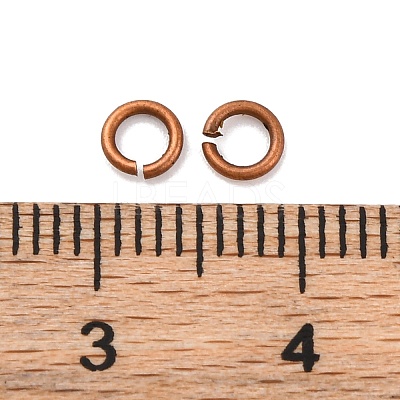 Brass Saw Cut Open Jump Rings KK-G514-01A-R-1