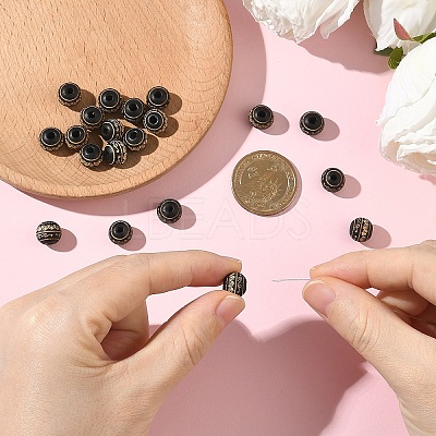 20Pcs Painted Natural Wood Beads WOOD-YW0001-67-1