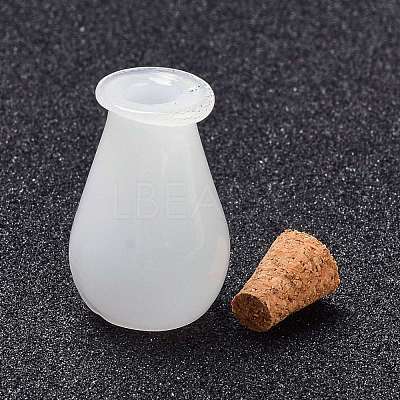 Glass Cork Bottles Ornament AJEW-O032-02J-1