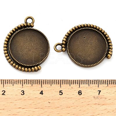 Zinc Alloy Pendant Cabochon Settings FIND-NH0001-13A-AB-1