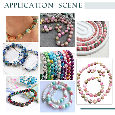 240Pcs 12 Colors Synthetic Ocean White Jade Beads Strands G-AR0005-25-1