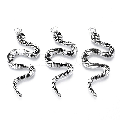 Tibetan Style Alloy Big Pendants TIBEP-Q088-001AS-RS-1