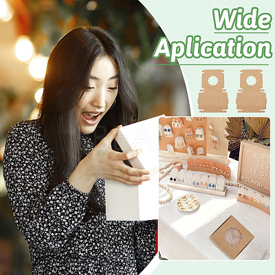 Square Kraft Paper Jewelry Storage Boxes CON-TAC0001-04A-1