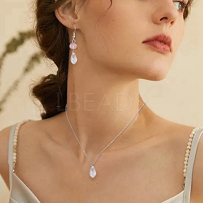 Electroplate Transparent Glass Faceted Teardrop Beads EGLA-YWC0001-01-1