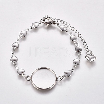 Tarnish Resistant 304 Stainless Steel Bracelet Making X-STAS-L248-009P-1