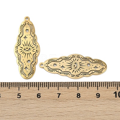 201 Stainless Steel Pendants LS-STAS-U052-02D-G-1